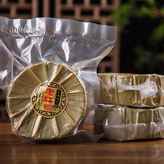 昆明云南特產(chǎn)葉子紅糖甘蔗紅糖塊