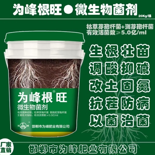 广平县为峰根旺 微生物菌剂  生根壮根 调节酸碱 抗重茬防病