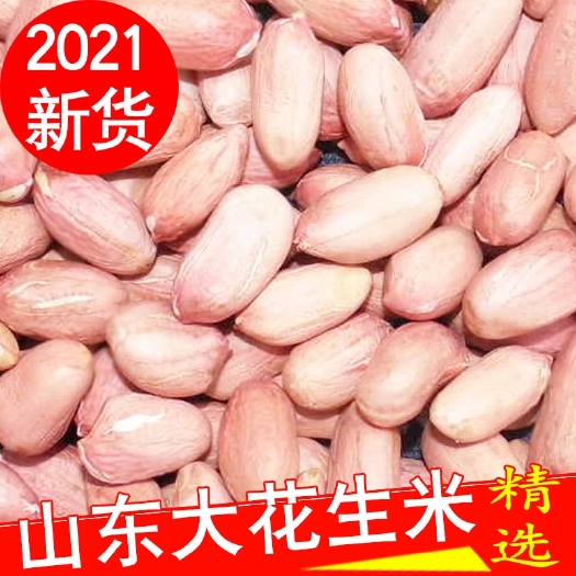 曹县2021山东新鲜精选无壳大粒花生花生米5斤特大特级包邮促销