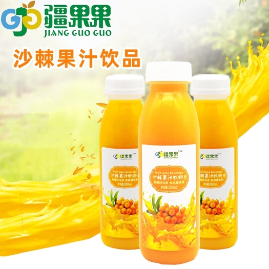 西安包邮～新疆喀什疆果果沙棘果汁饮品300ml*10瓶