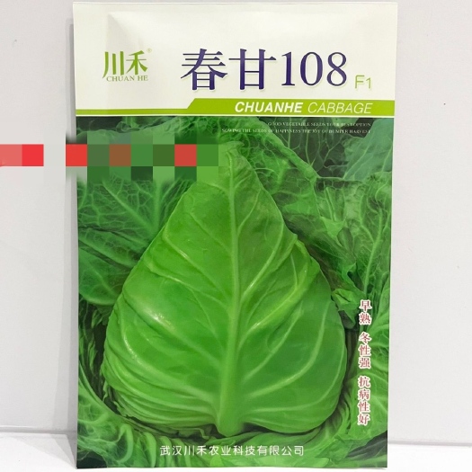 春甘108牛心甘蓝种子，10克