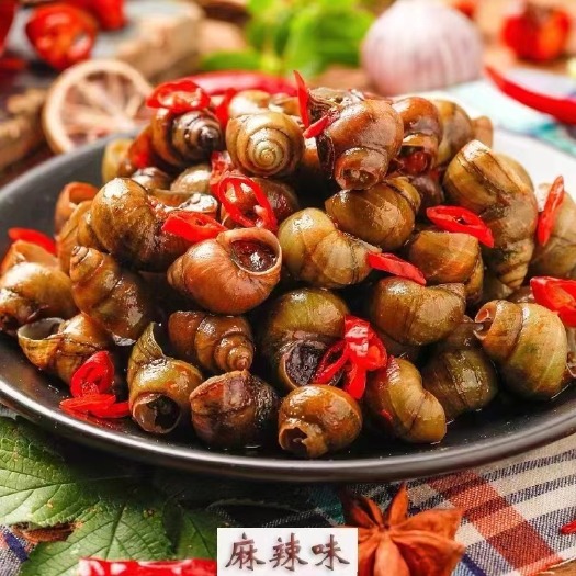潜江市麻辣田螺，加热即食