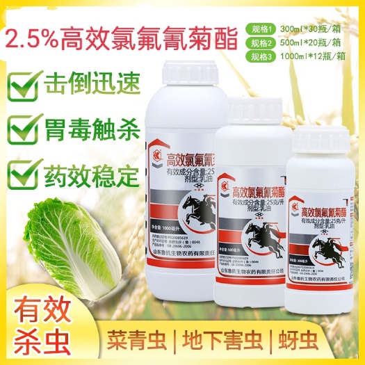 潍坊高效氯氟氰菊酯功夫菜青虫蔬菜花卉果树食心虫地上地下害虫通杀