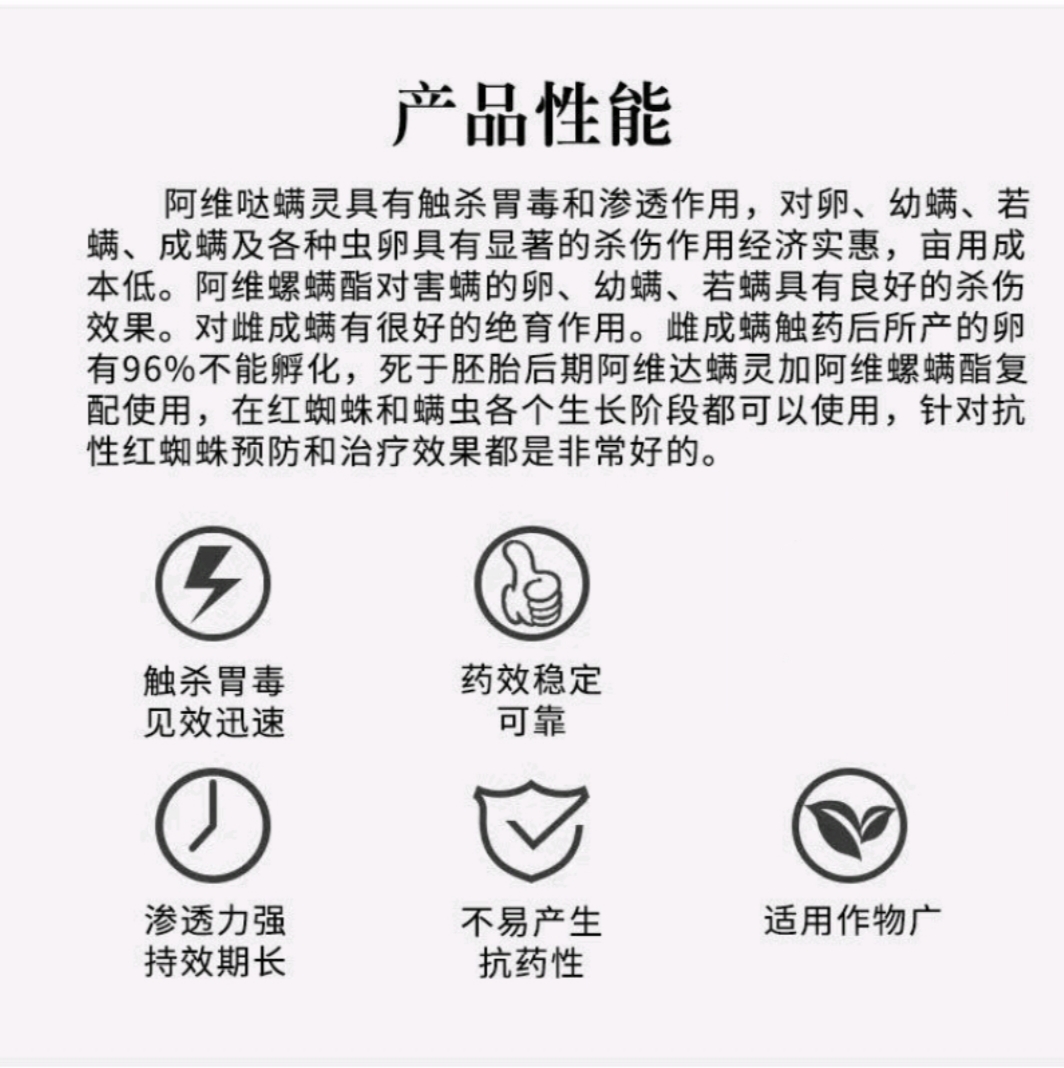 红蜘蛛杀虫剂使用药阿维哒螨灵锈壁虱叶螨果树蔬菜植物杀虫剂