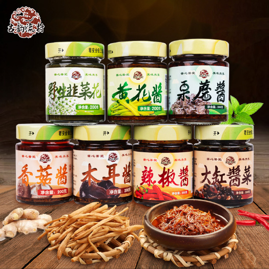 北京古韵流村黄花酱拌饭拌面酱下饭菜微辣夹馍酱