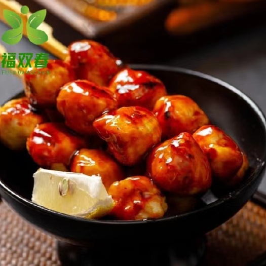 济南福双春照烧脆骨丸日式便利店烧烤微波加热即食鸡肉串炸串半成品