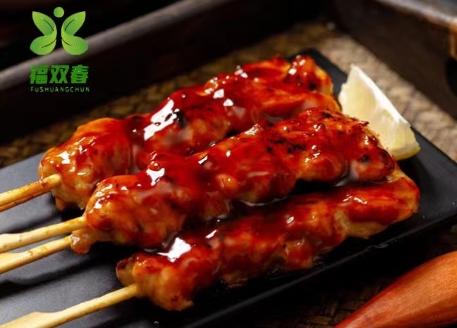 济南福双春照烧鸡肉串鸡肉条10串800g碳烤鸡肉串餐饮快餐西餐