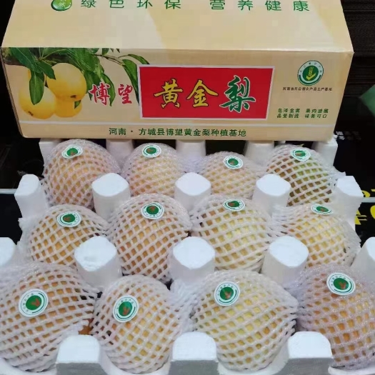 方城县正宗博望黄金梨，价格实惠，脆甜无渣口感佳，中秋送礼好选择