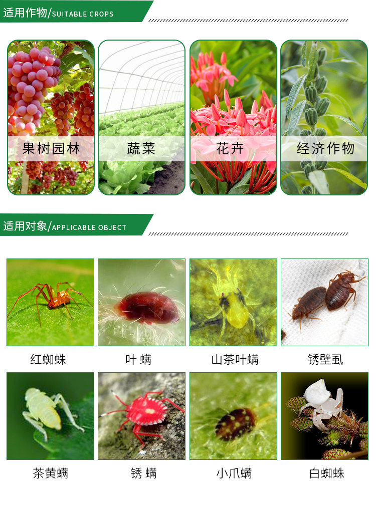 聯(lián)苯肼酯果樹花卉月季草莓茶黃螨二斑葉螨紅蜘蛛殺螨卵農(nóng)藥殺蟲劑