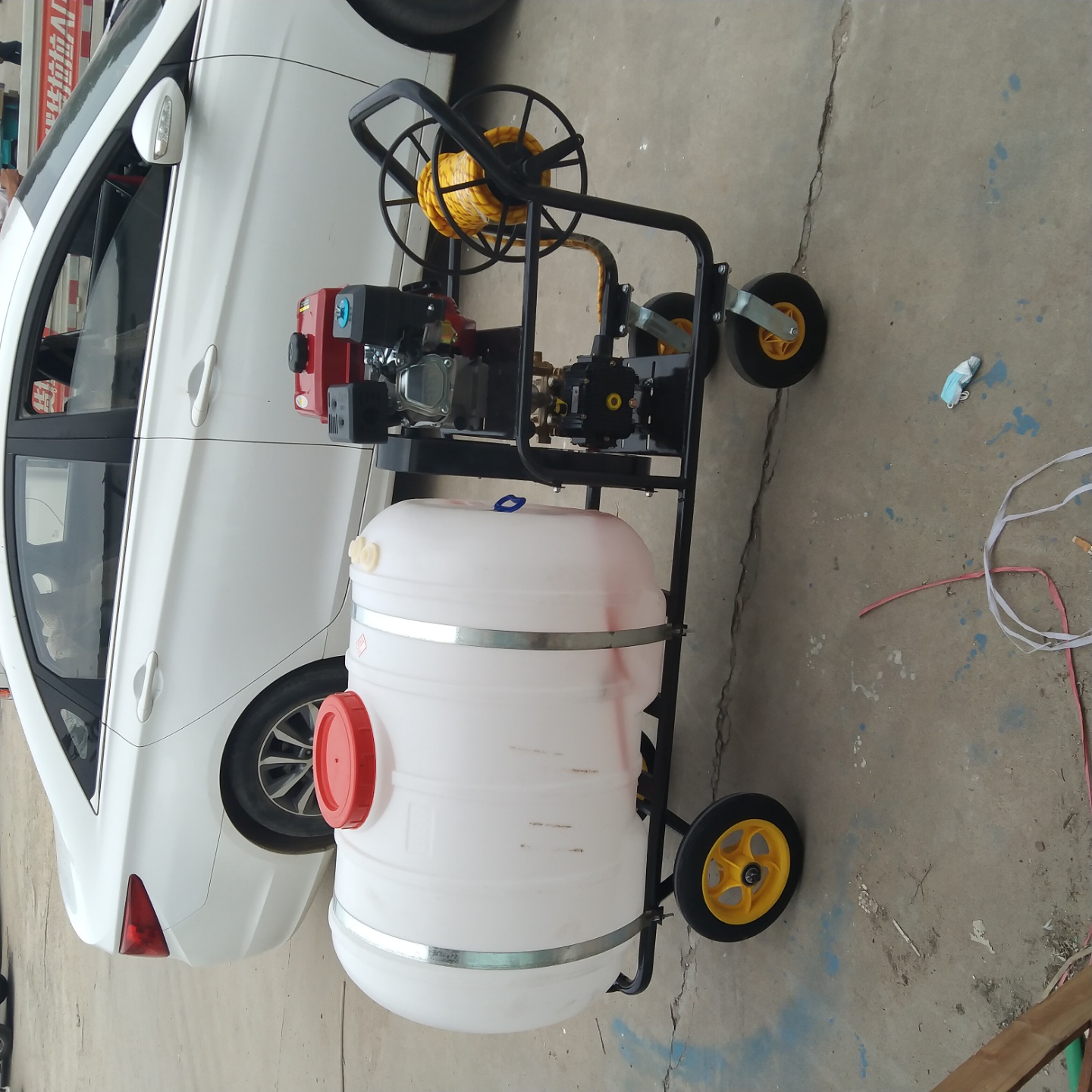 农用手推打药机 100L200L 300L汽油动力打药机