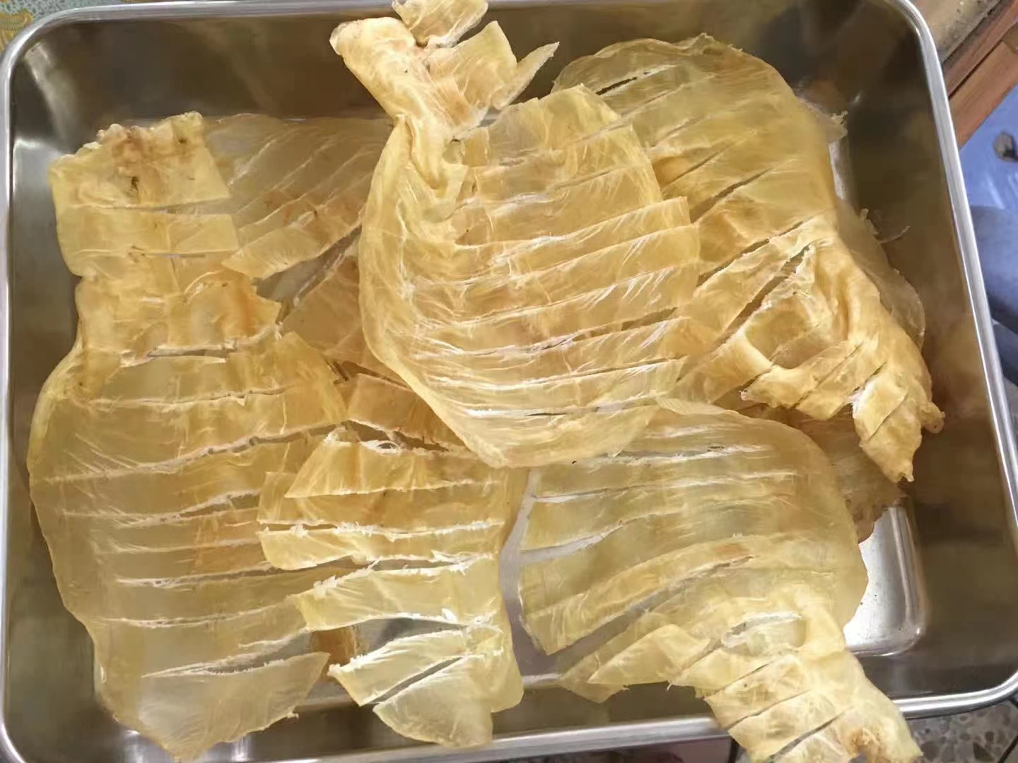 55头越南蜘蛛胶 花胶 鱼胶有小金钱之称薄如纸营养胶质好