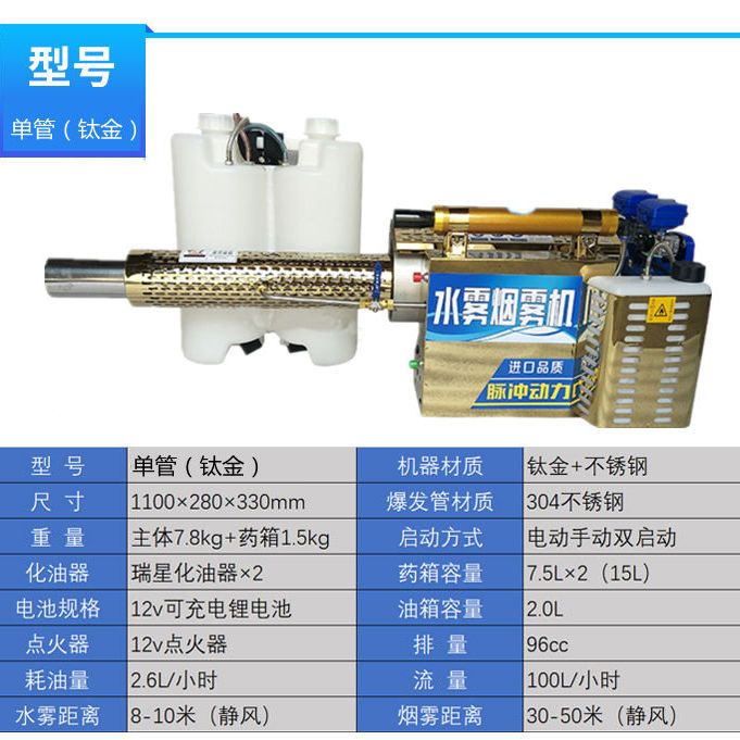 脈沖彌霧機農(nóng)用煙霧汽油噴霧器電動高壓迷霧果樹養(yǎng)殖場消毒打藥機