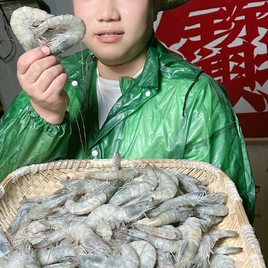 连云港海捕新鲜大虾包邮到家坏了包赔 连云港发货 一箱6盒装25斤