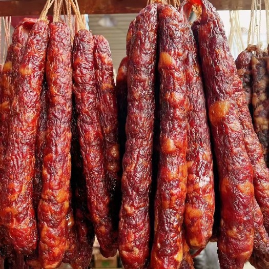 重庆市烟熏纯肉川味麻辣香肠（B货）一手工厂 摆摊展会门市平台供应