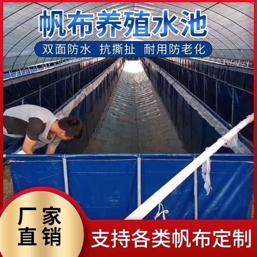 宿迁方形水产养殖池蚂蟥水蛭甲鱼牛蛙鱼养殖蓄水池镀锌板帆布