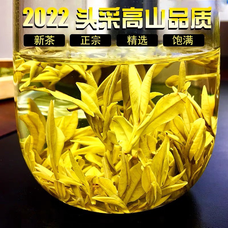庆元县安吉白茶黄金芽2022新茶礼盒装浓香型耐泡黄金茶叶