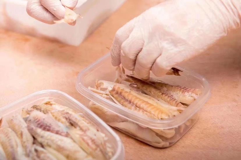 丐苏文鱼肉盒装广东阳江特产一夜埕红娃鱼肉淡盐咸鱼介须文鱼