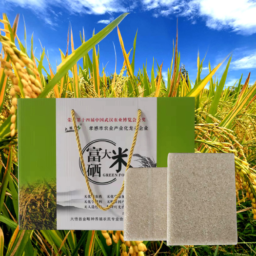大悟县大胜坡富硒大米5kg真空礼盒装