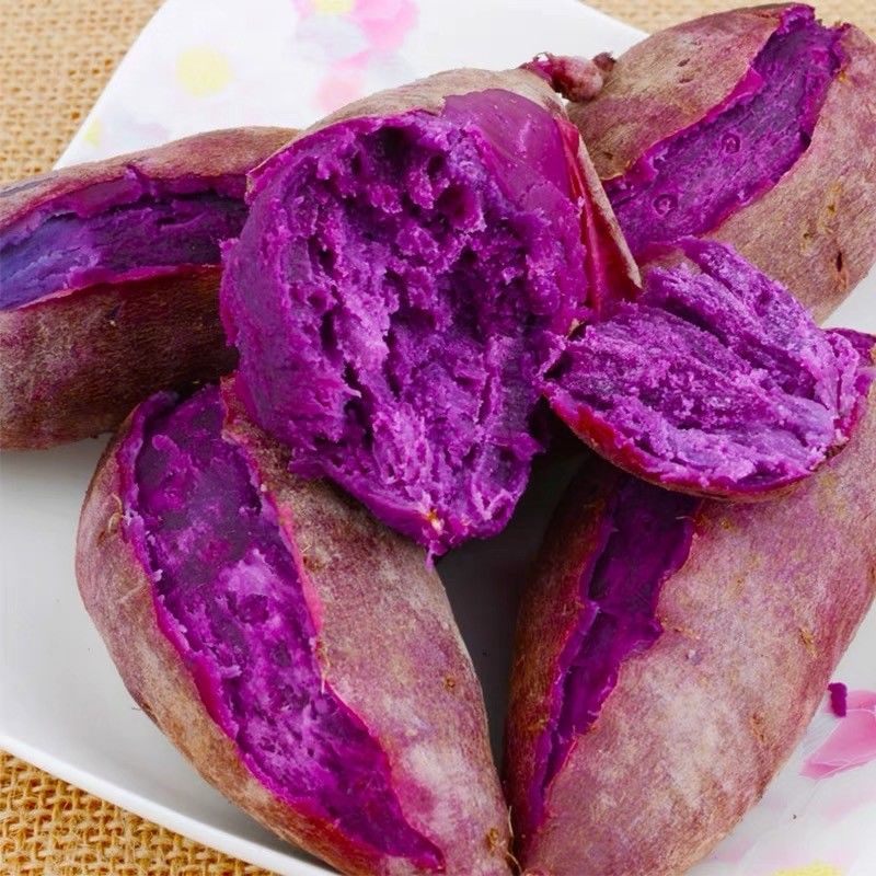宜城市紫罗兰紫薯 【现挖现发】新鲜紫薯直供批发市场，电商 紫皮紫心