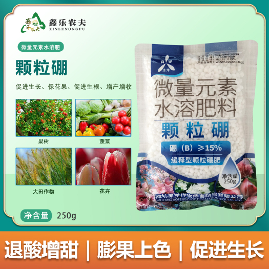 潍坊颗粒硼缓释硼肥底肥保花保果促进花芽分化