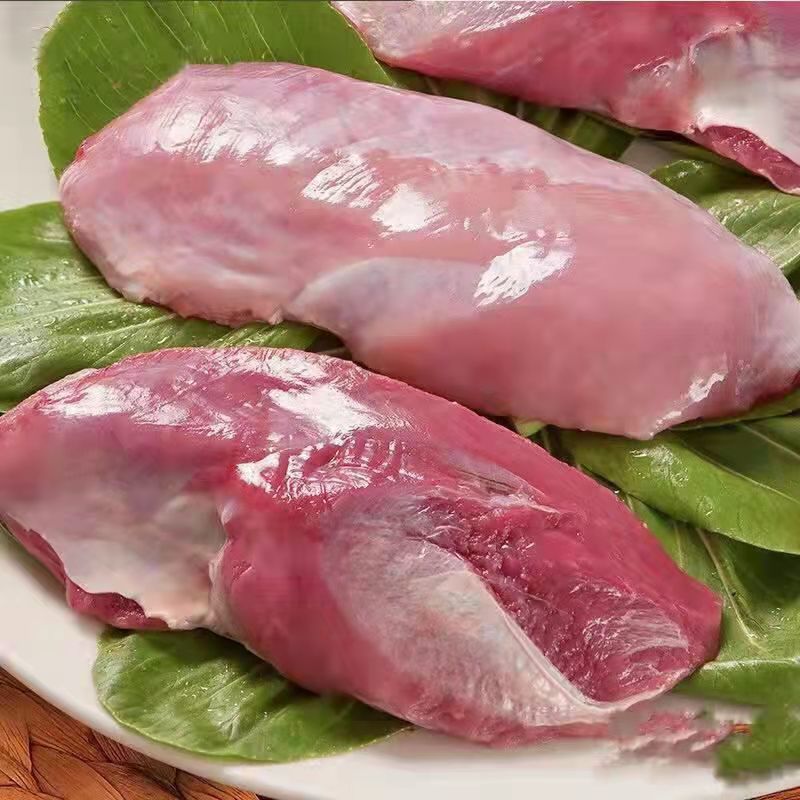 冷冻去皮鸭胸肉冰鲜鸭脯肉烤串烧烤食材纯瘦肉