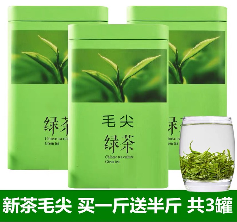 发1.5斤毛尖绿茶2022新茶浓香非特级春茶散装茶叶共750