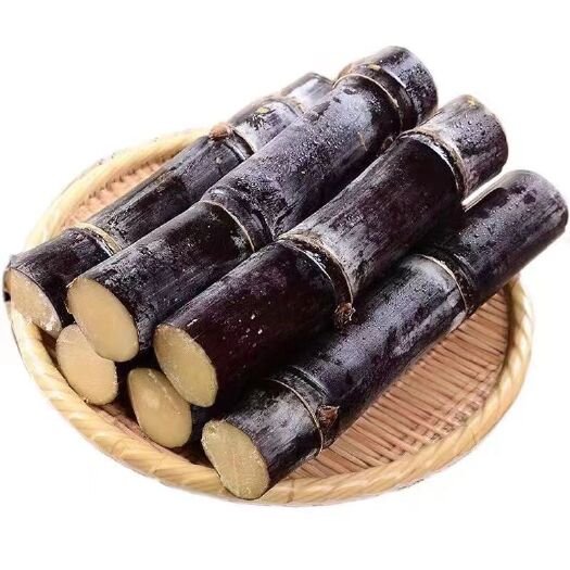 温州浙江现砍黑皮甘蔗脆甜