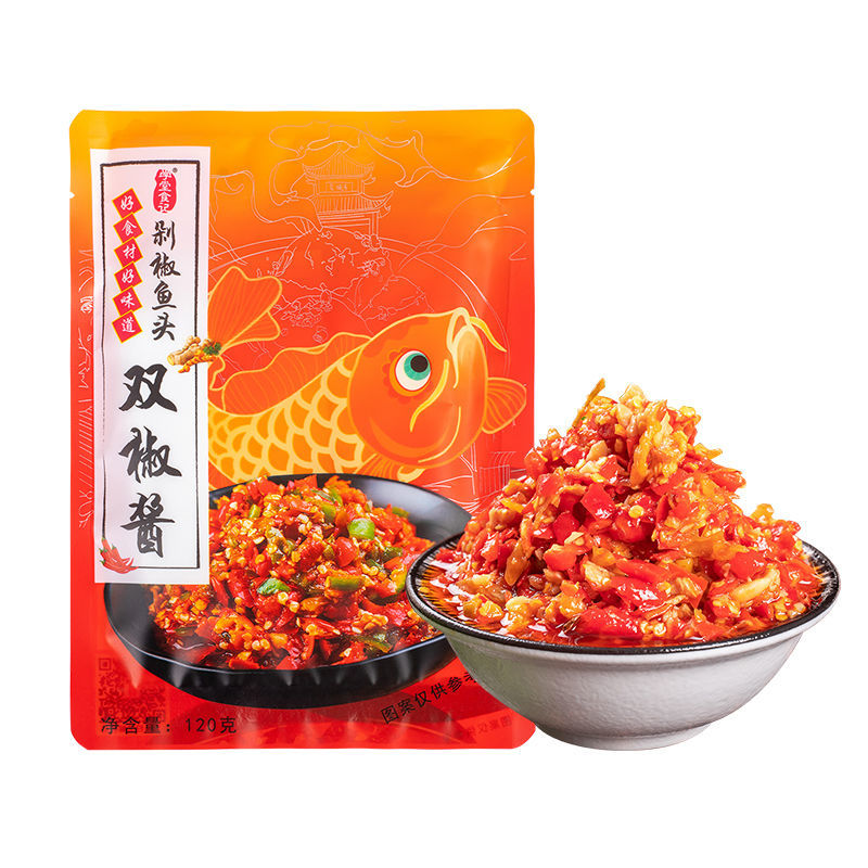 长沙剁椒鱼头酱120g/袋，专注下饭菜十年，工厂可以贴牌一件代发