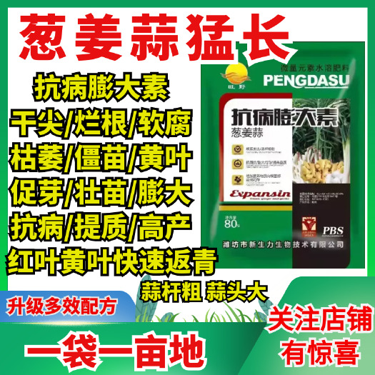 宁陵县蒜葱姜膨大素蒜葱姜微量元素水溶肥膨大抗病增产防枯萎软腐