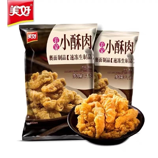 成都美好农家小酥肉油炸猪肉半成品加热即食火锅商用食材1KG*