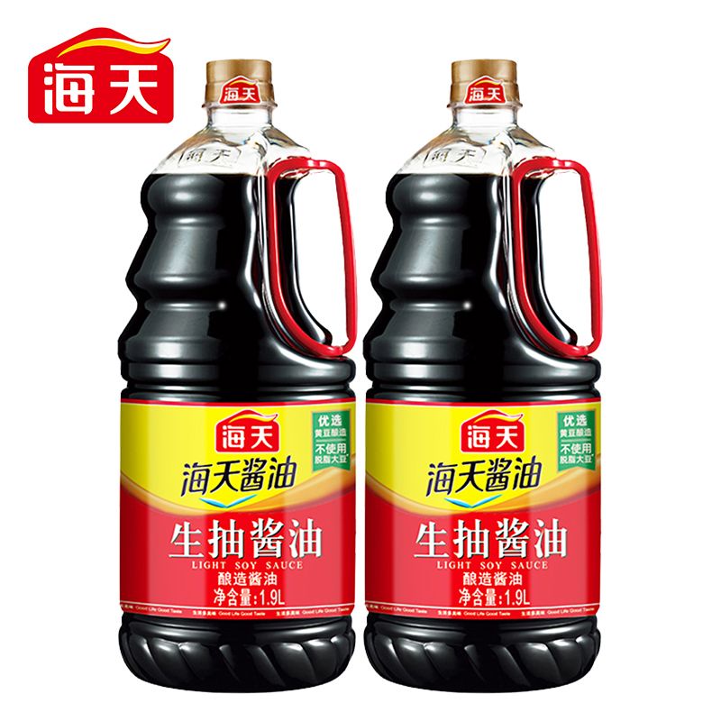 上海海天生抽酱油1.9L大桶