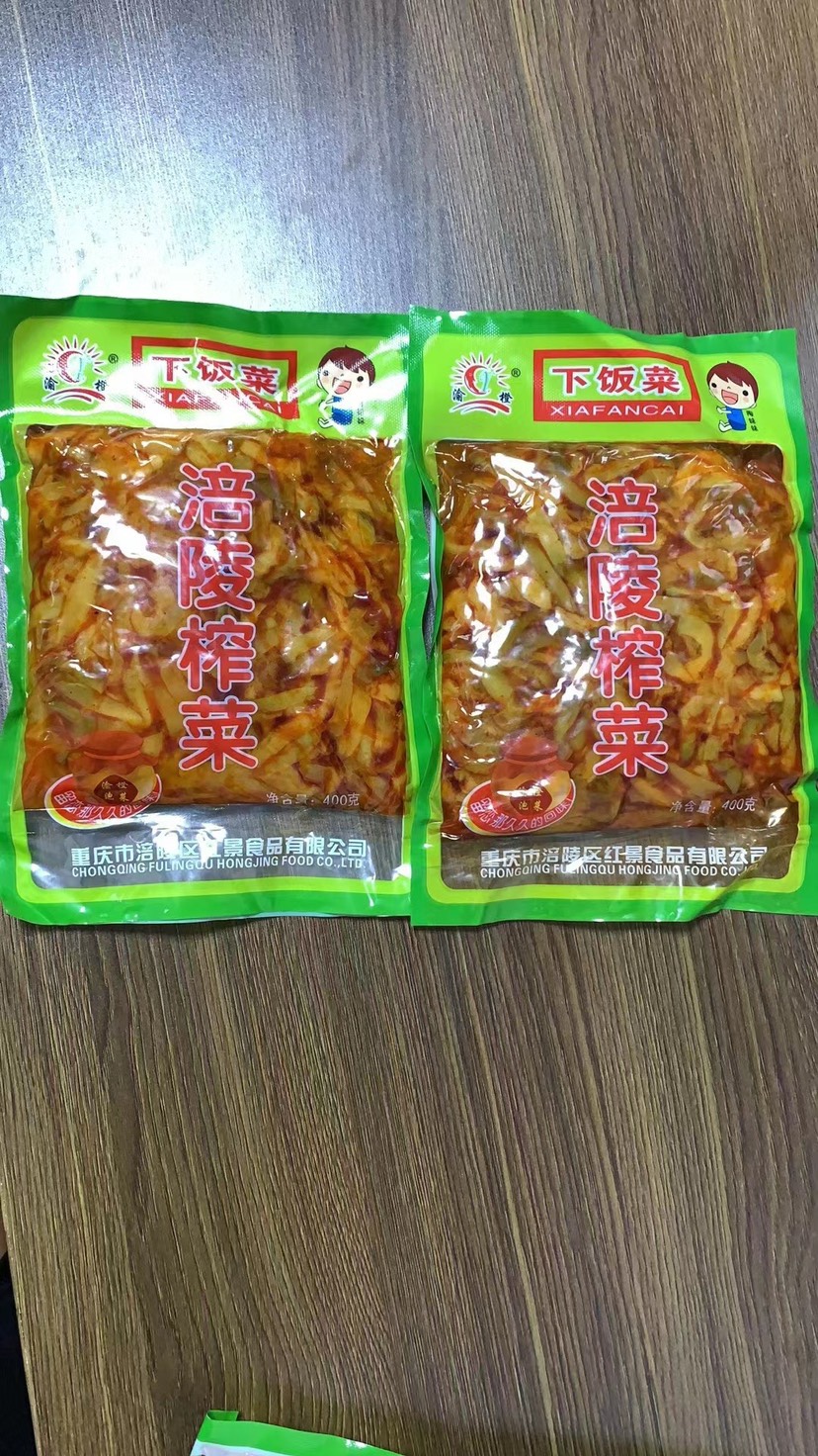 涪陵榨菜下饭菜，涪陵特产，一件30包，一包400克