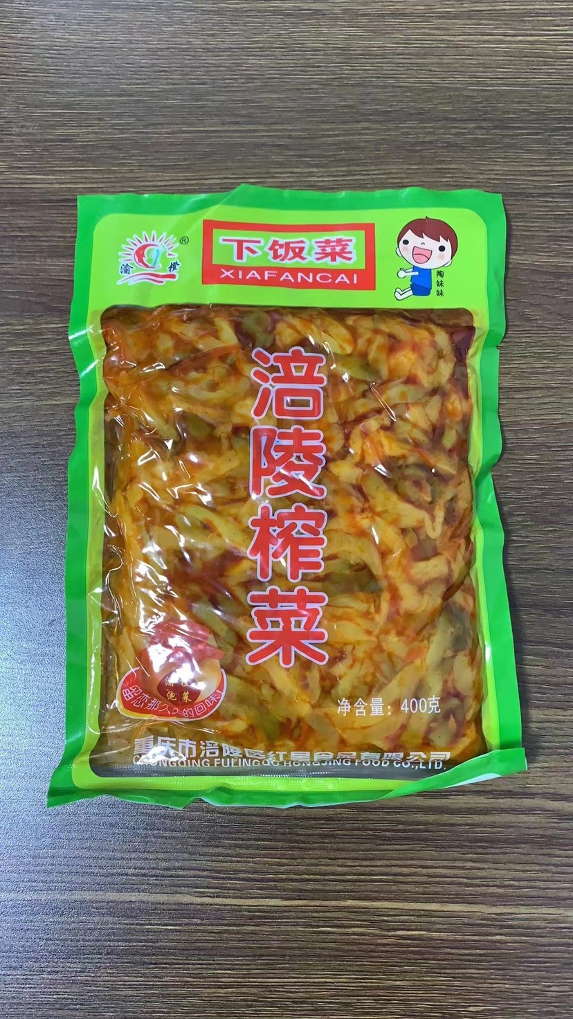 涪陵榨菜下饭菜，涪陵特产，一件30包，一包400克