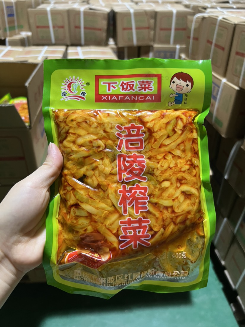 涪陵榨菜下饭菜，涪陵特产，一件30包，一包400克