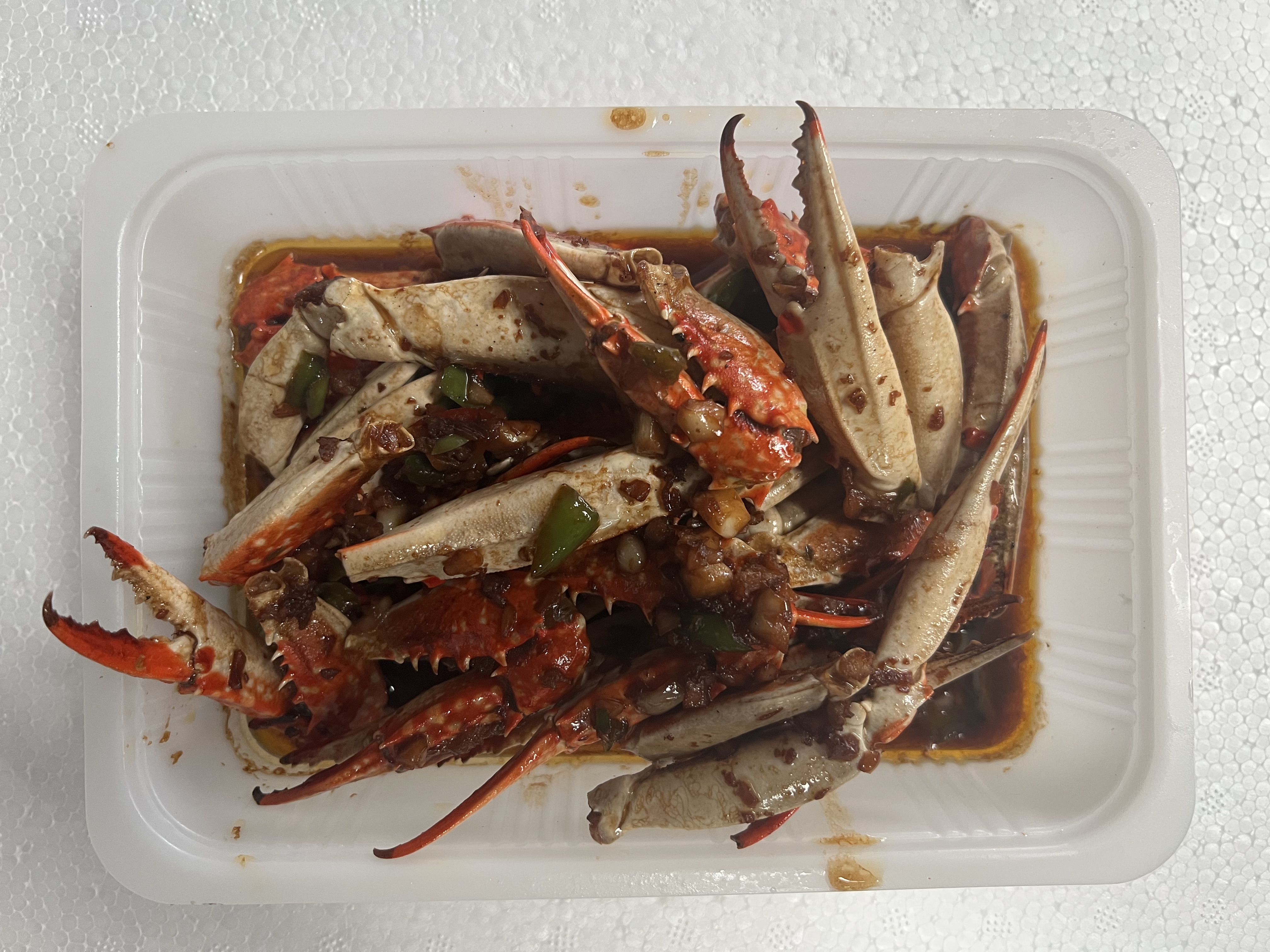 麻辣蟹钳预制菜新鲜冷冻梭子蟹大钳酒店餐馆宵夜推荐菜品/食材商