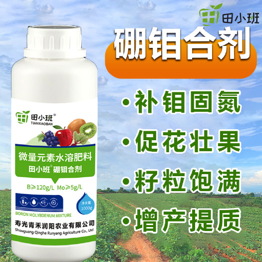 寿光市硼钼合剂硼中钼速溶硼叶面肥 中微量元素预防缺素保花保果流体硼
