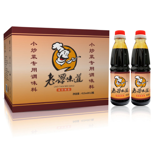 长沙老谭味道酱油415ml/瓶，湘菜专业酱油工厂48小时发货
