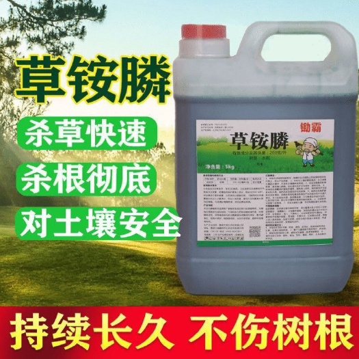 郑州除草剂高浓度草铵磷农用物批发烂草灭草根杀藤草烂根不反青