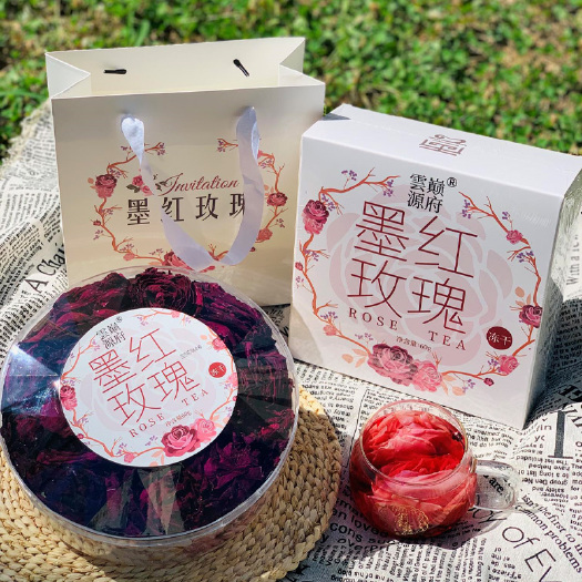 云巅源府墨红玫瑰60g礼盒装