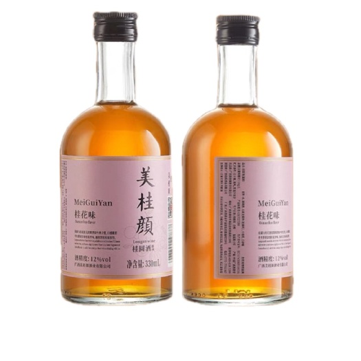 广西平南特色美桂颜12%vol 桂圆酒330ml露酒果酒
