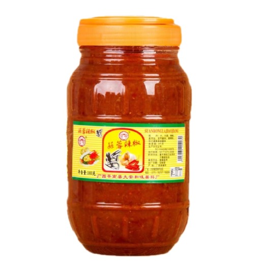 平南县广西特产大安和味蒜蓉辣椒酱1000g调味酱拌面下饭菜香辣可口