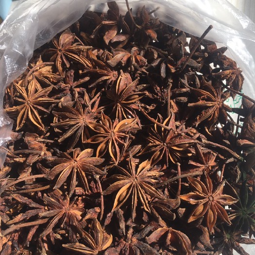 宁明县自己老人晒的八角，自然太阳下晒干的。可以砍价