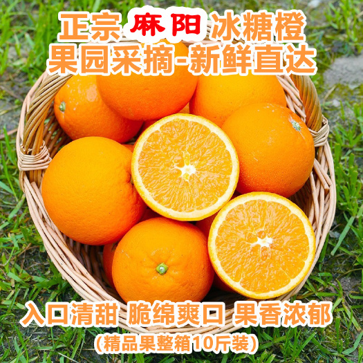 麻阳县精品麻阳冰糖橙10斤(一整箱)清甜爽口果香浓郁果园采摘-新鲜
