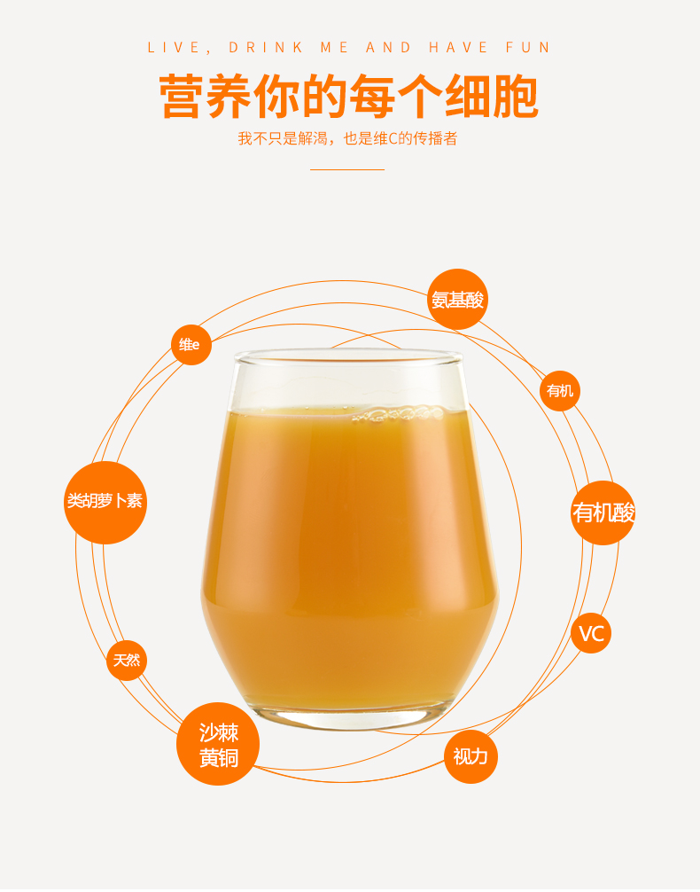 沙棘果汁高原特产多多VC