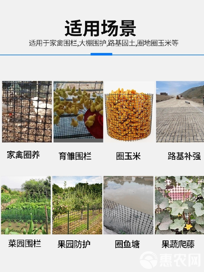 抗晒圈玉米网荷兰网塑料养殖网圈地围栏网拦鸡鸭网鱼塘大棚防水网