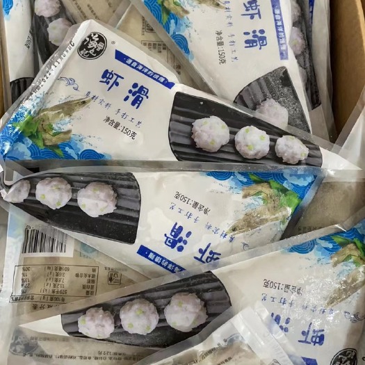 【厂家直销】墨鱼滑虾肉青虾滑鲅鱼肉火锅食材虾丸虾滑豆捞海鲜丸