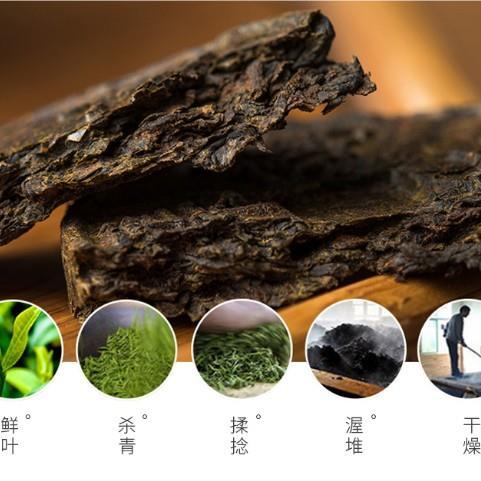 40片渠江薄片半斤一级古老安化黑茶2017年皇家渠江薄片红片