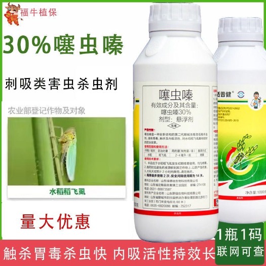 30%噻虫嗪悬浮剂防治蚜虫白粉虱稻飞虱腻虫茶叶蝉刺吸类害虫