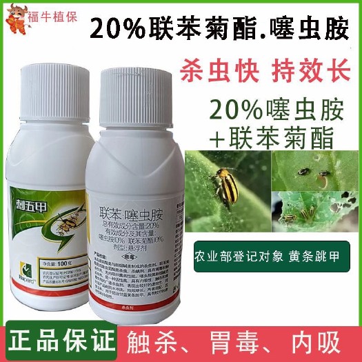 宁阳县20%联苯菊酯噻虫胺甘蓝柑橘韭菜蔬菜黄条跳甲白粉虱蚜虫韭蛆