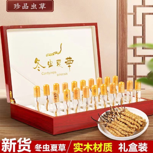 长沙冬虫夏草管装礼盒装正品藏区虫草0.5克一根大虫草